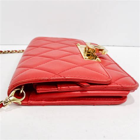 CHANEL Lambskin Quilted Golden Class Wallet on 